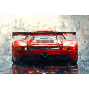 Rode Porsche 956